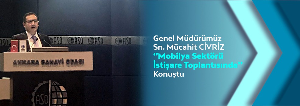 Genel Müdürümüz Mücahit CİVRİZ ASO Tarafından Düzenlenen Ankara Mobilya Sektörü Genel İstişare Toplantısı’na Katıldı